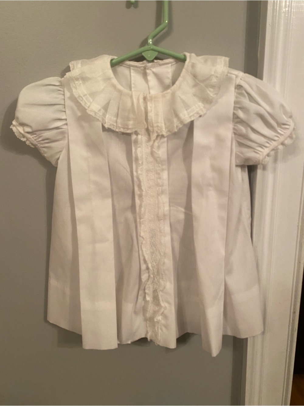 Vintage 1980s Ancé K custom pleated christening gown